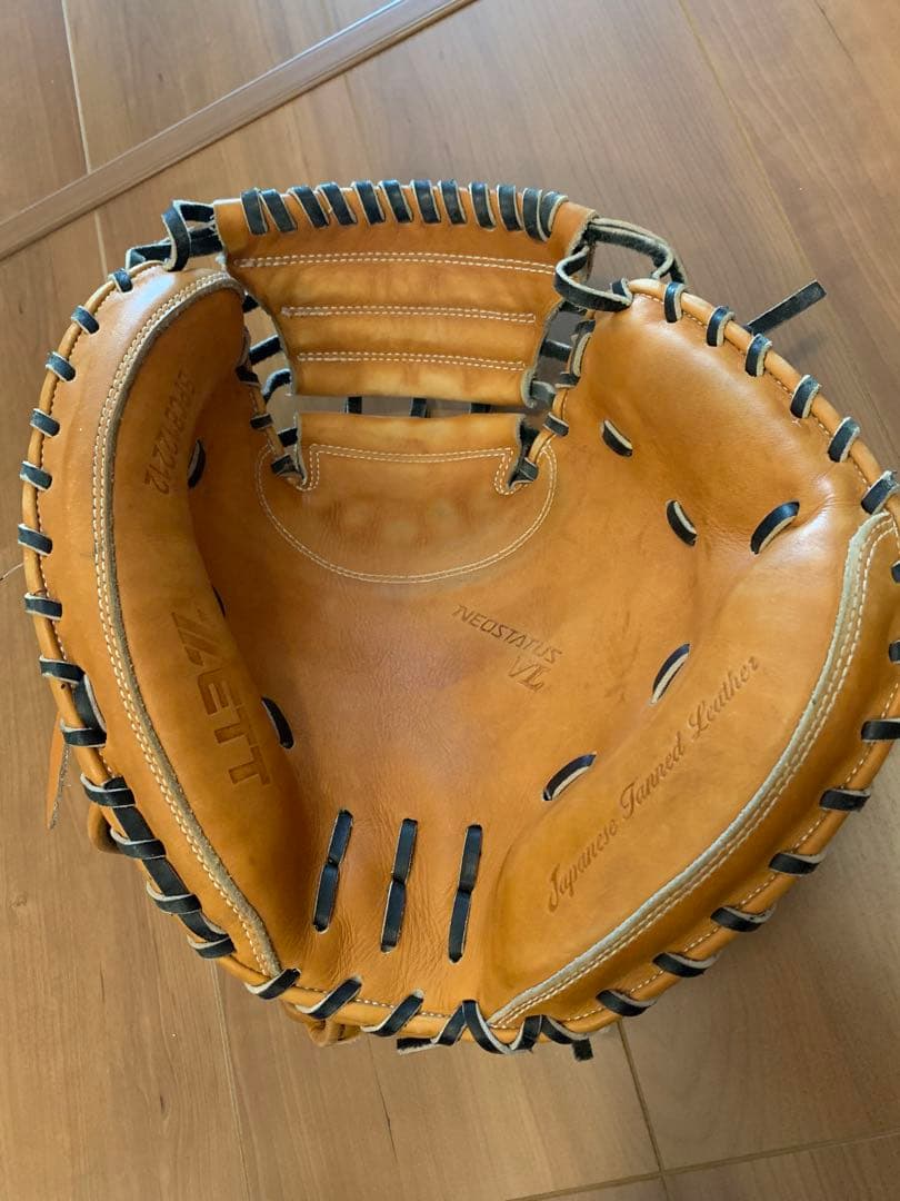 ZETT 硬式グローブ ベージュ　キャッチャーミット　ネオステイタス
