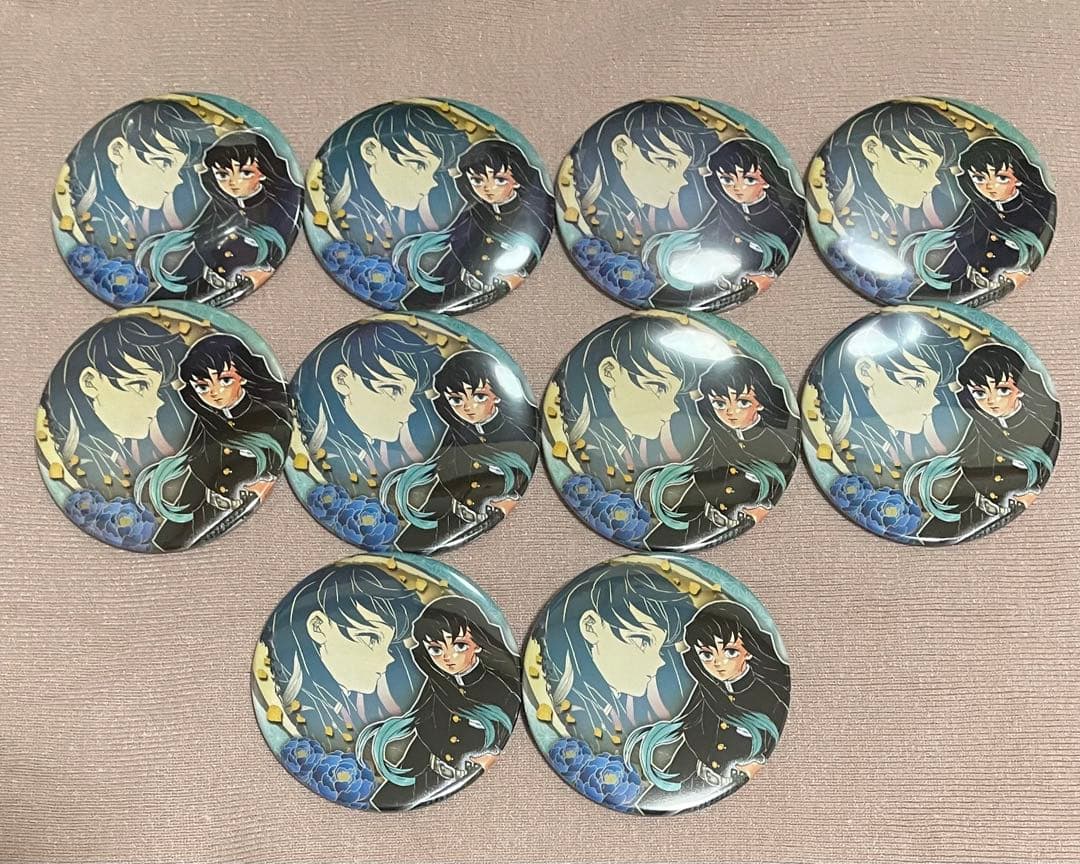 鬼滅の刃 原画展缶バッジ 第6弾 時透無一郎 10点セット