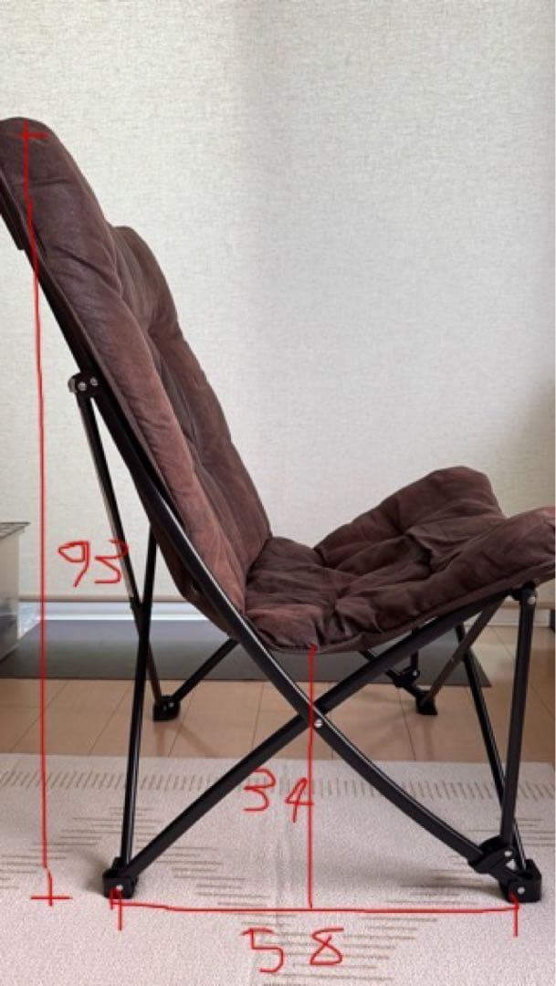 NITORI パタフライチェア ブラウン2脚ペア