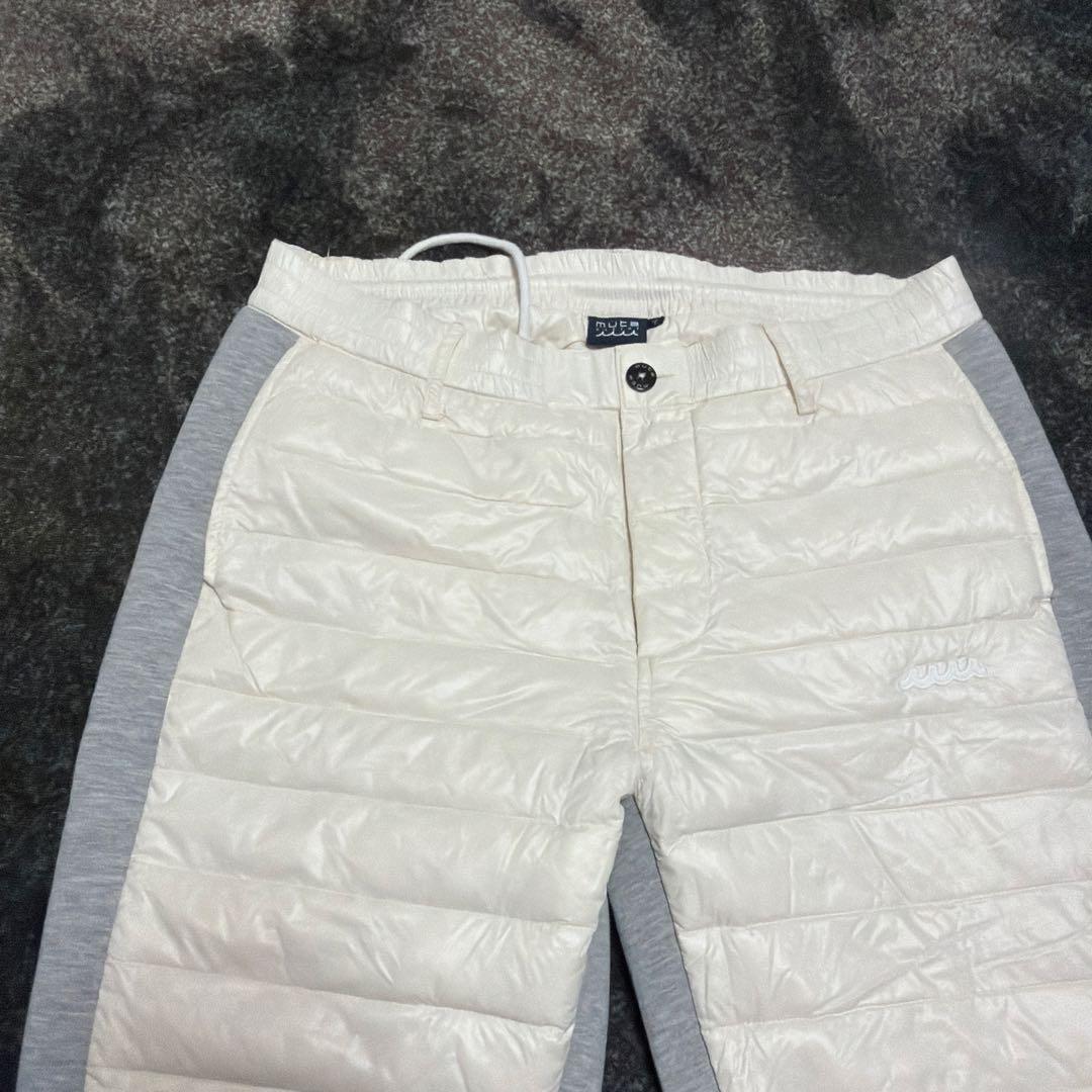 ムータマリンダウンパンツ白7