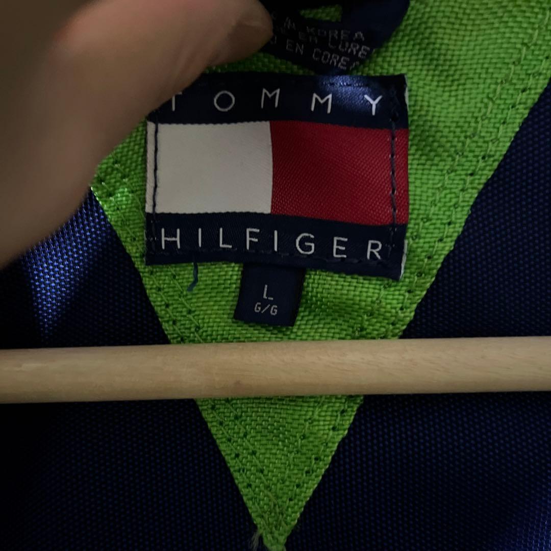 90s   フィッシングベスト グリーン/ネイビー　L