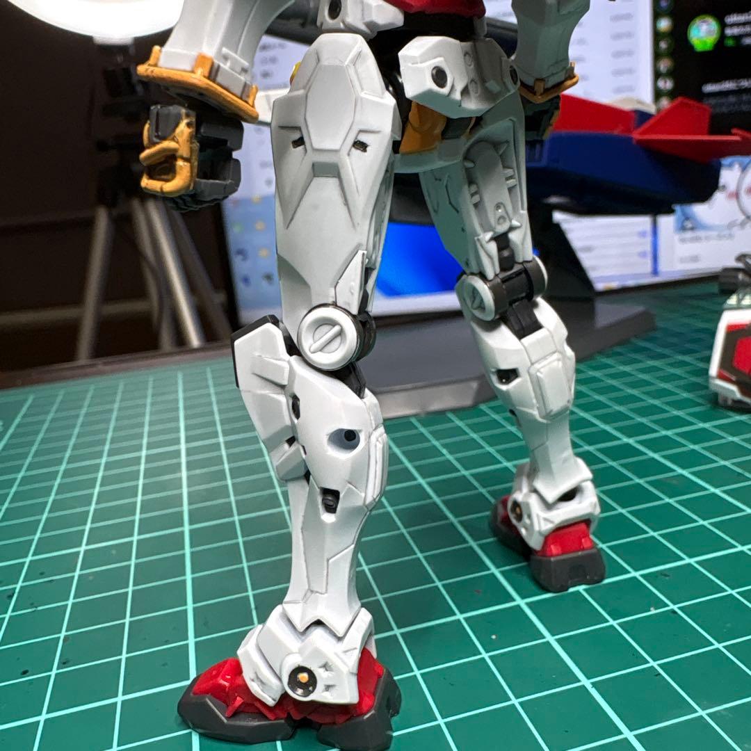 【完成品】HG 白いガンダム　部分塗装【完成品】HGUC　Gアーマー　2セット