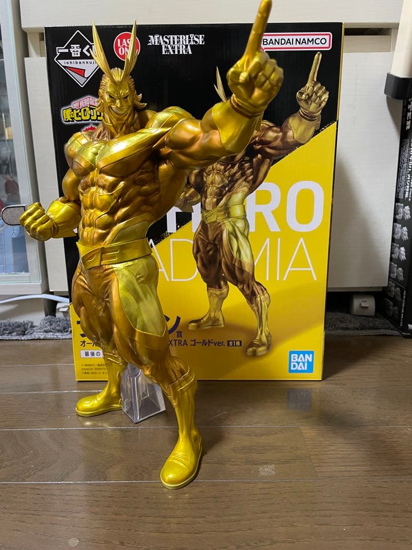 ヒロアカ　一番くじ ラストワン賞　オールマイト　ゴールドver（箱あり開封品）