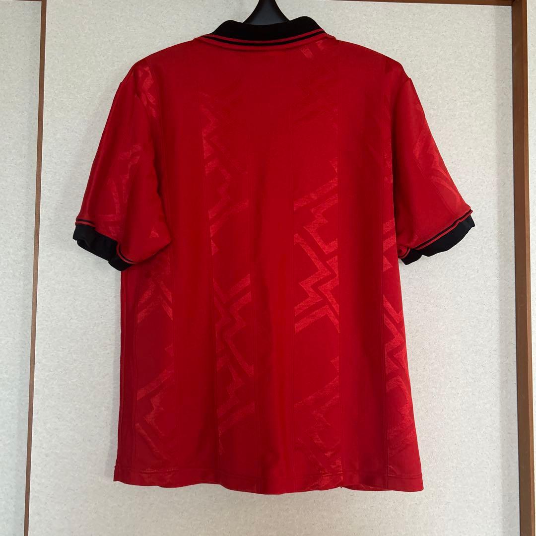 ACミラン　サッカーユニフォーム Lotto 赤黒　96-97