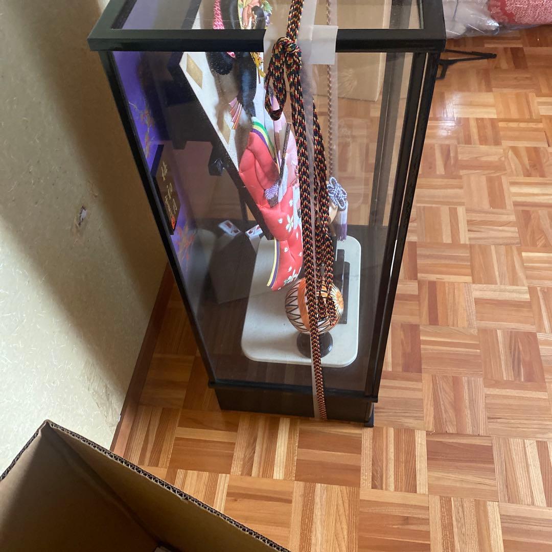 舞扇　梅初月　宝童作　御羽子板飾