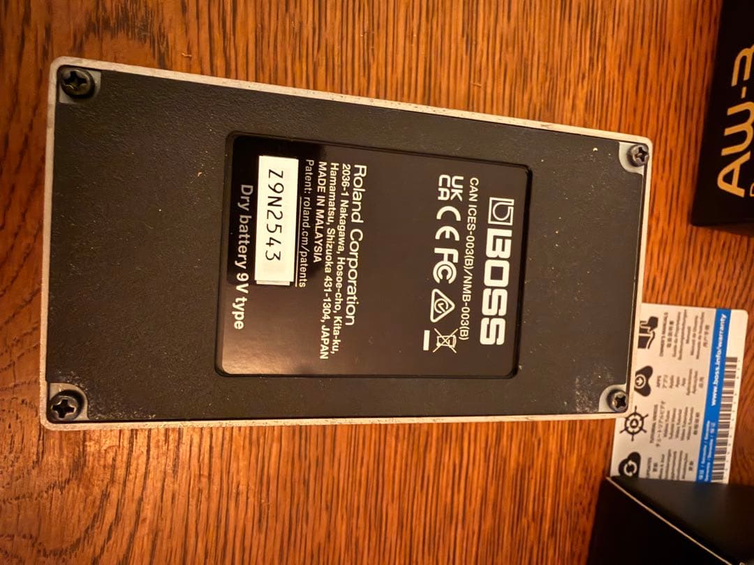 boss AW-3 ダイナミックワウ　オートワウ　エフェクター