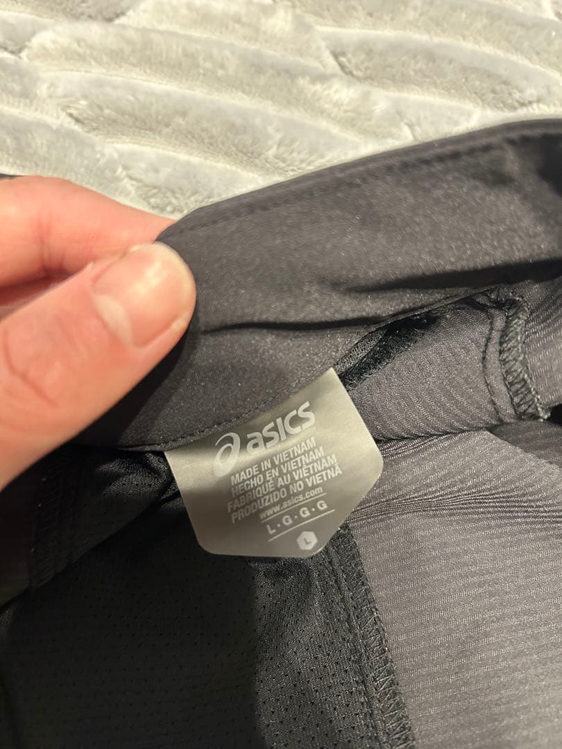 【美品】アシックス　ストレッチクロスジャケットパンツ　トレーニング上下　L 黒