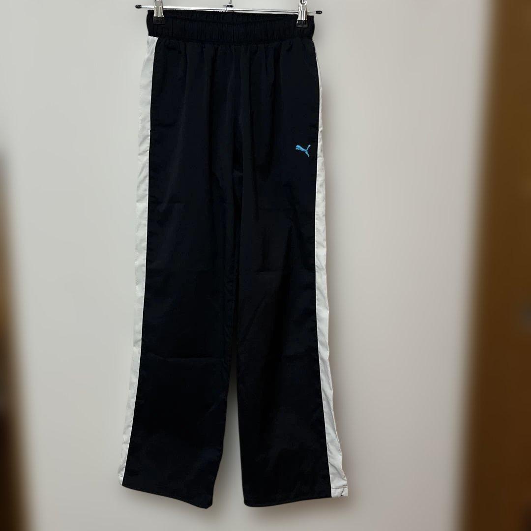Puma ジャージパンツ 黒/白 サイドストライプ　上下セット