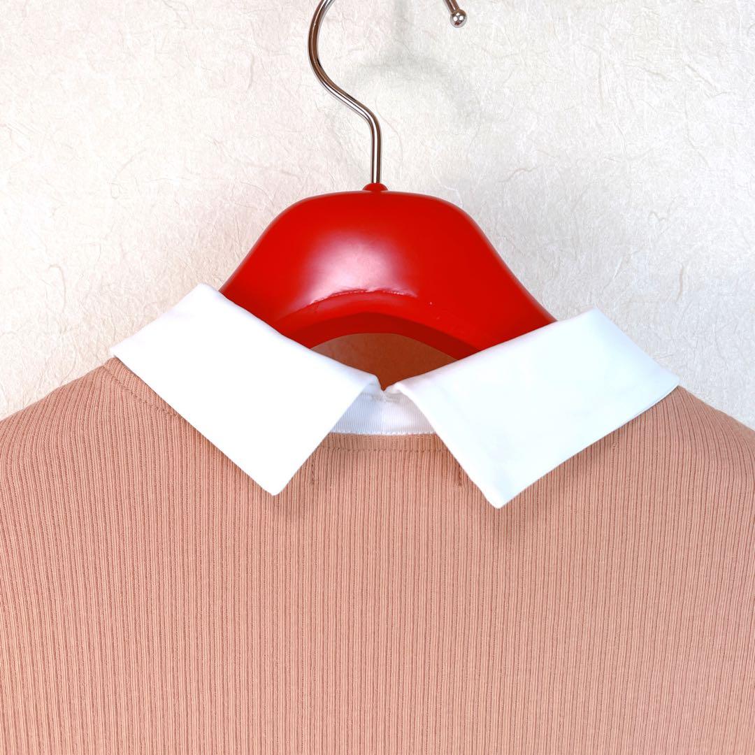 ２５FW【新品未使用 アルチビオ】配色リブサイド切り替えプルオーバー38号