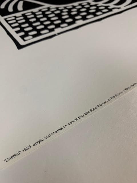 額装済/Untitled 1985（キース ヘリング）