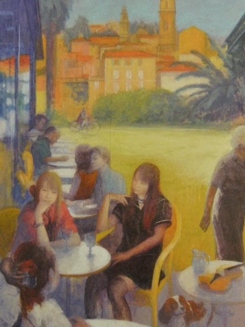 蛭田均、【南仏の景光】、希少な限定額装用画集画、新品高級額 額装付、状態良好