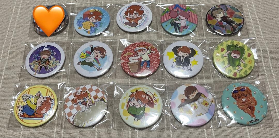 めいちゃん　サイン入り　缶バッジ