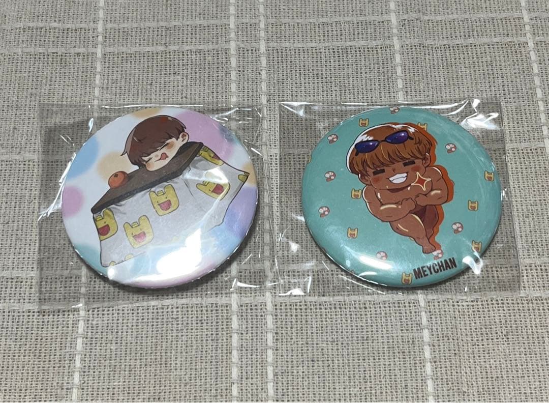 めいちゃん　サイン入り　缶バッジ