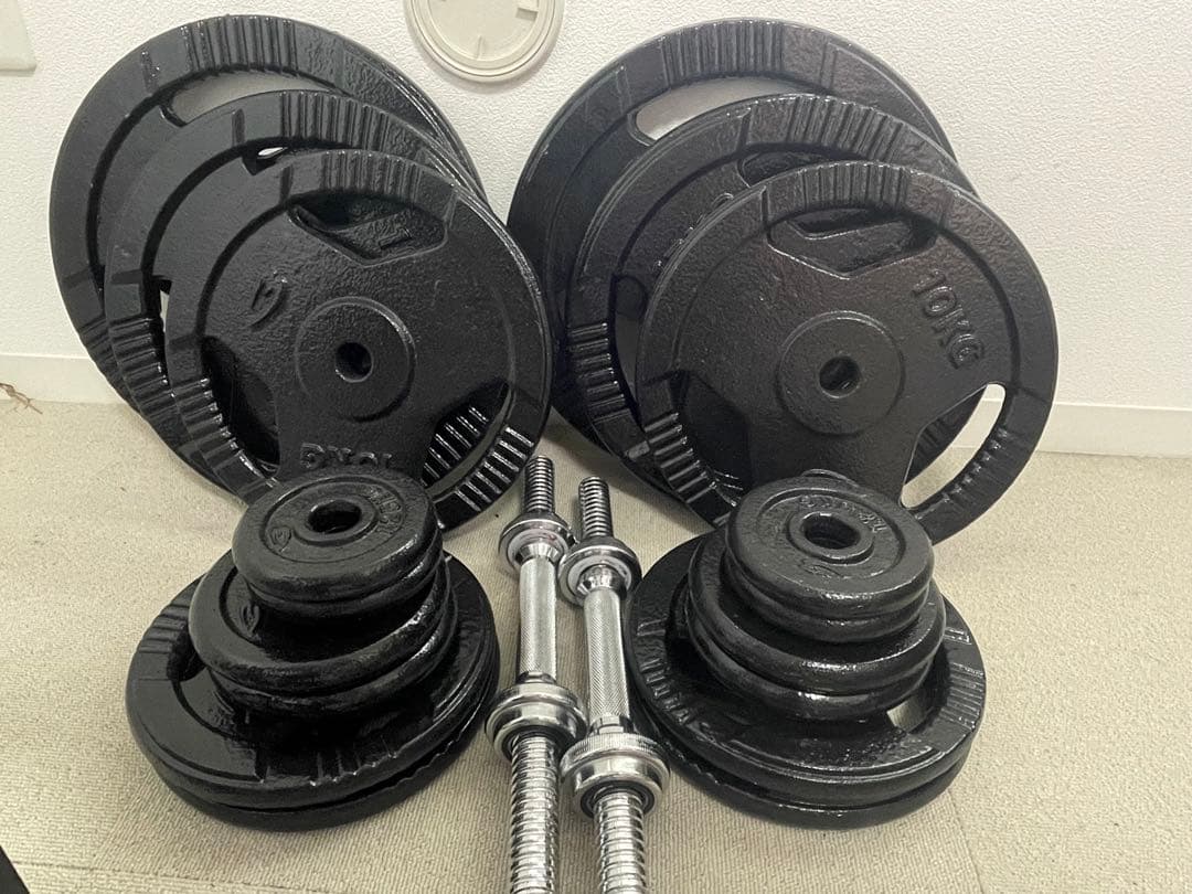 引き取り限定！！BODYMAKERバーベル135キロセット トレーニングベンチ