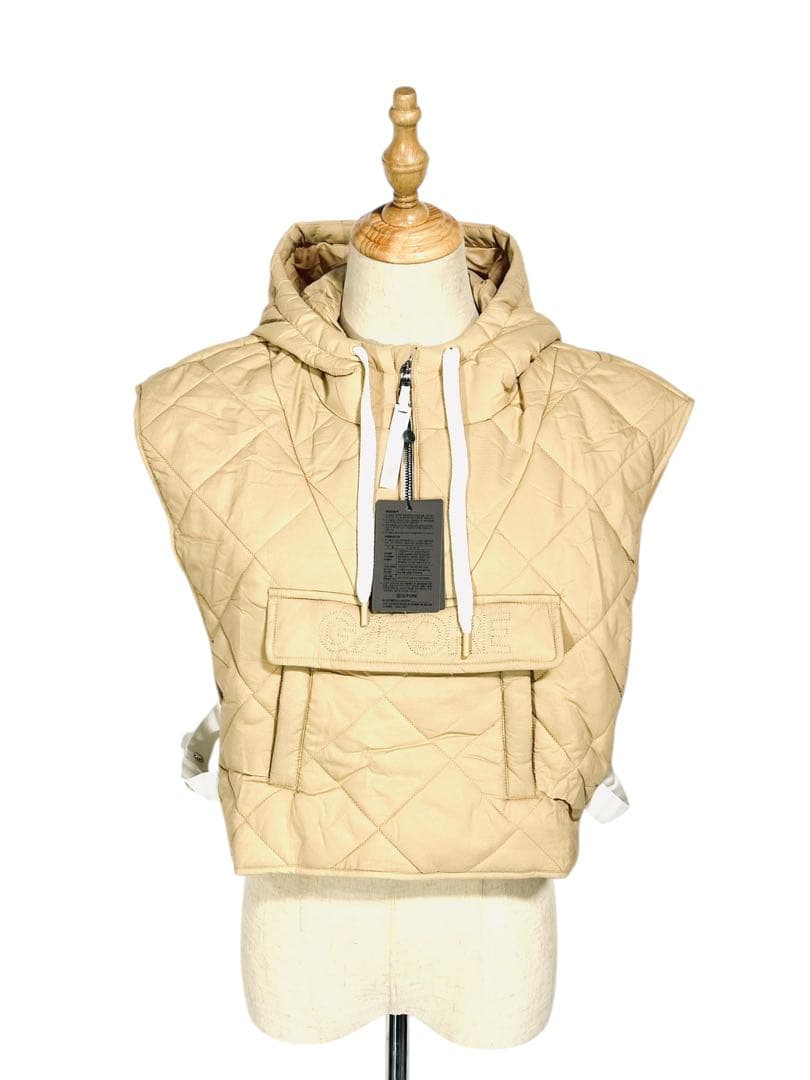 セール❣️新作G/FOREジーフォアレディーキルティングベストsizeLベージュ