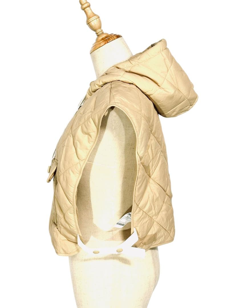 セール❣️新作G/FOREジーフォアレディーキルティングベストsizeLベージュ