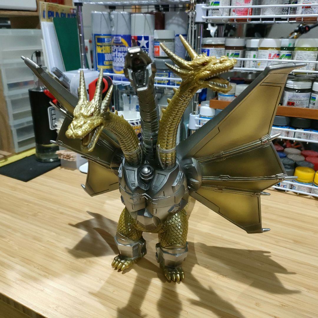 メカキングギドラ 1991 ソフビ 補修リペイント バンダイ 平成ゴジラ