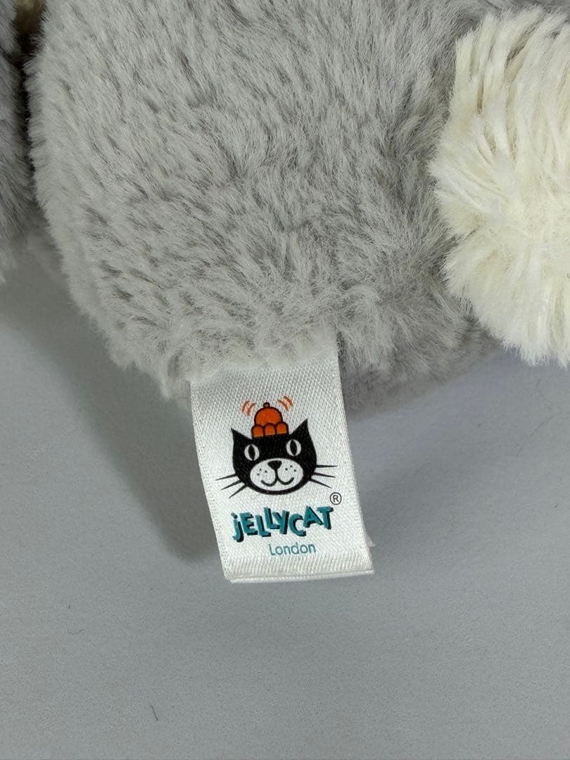 ぬいぐるみ Jelly cat medium silver bashful bunny