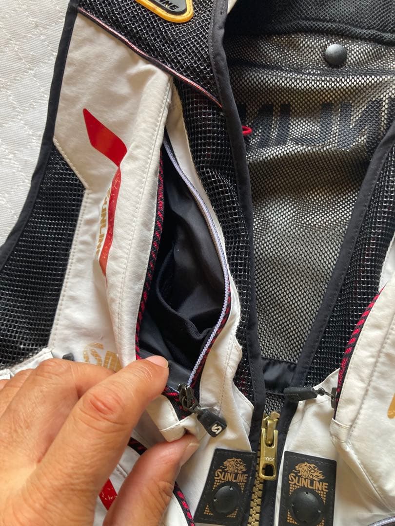 SUNLINE フィッシングベスト ホワイト