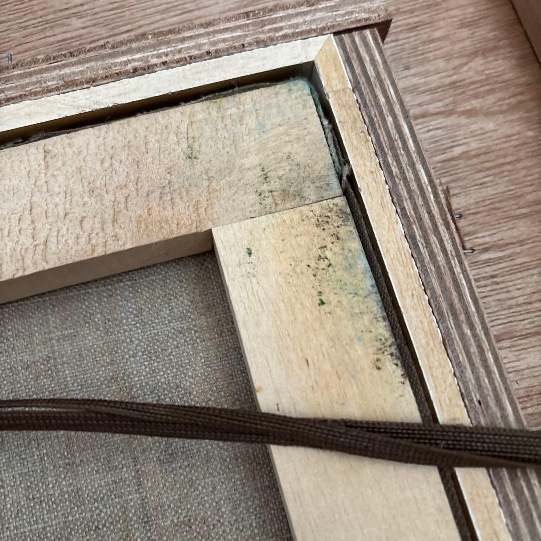 泉羽鶴美 油絵　南アルプス 百問洞と聖岳 F4 日本画