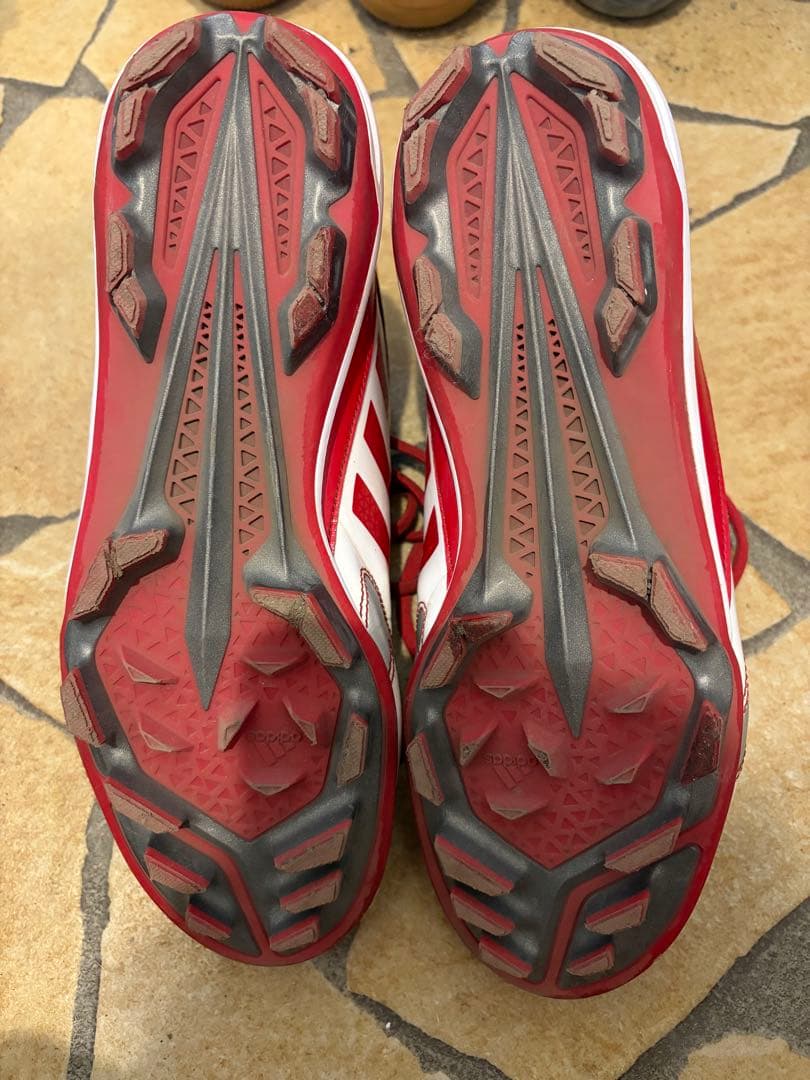 adidas 野球 樹脂底 ポイントスパイク ミッドカット 8枚目おまけ付き