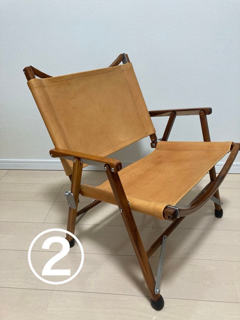 本物　カーミットチェア ウォールナット　レザーシート　C&C.P.H