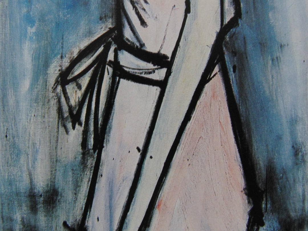 ベルナール・ビュッフェ「Annabel a la tunique rose」