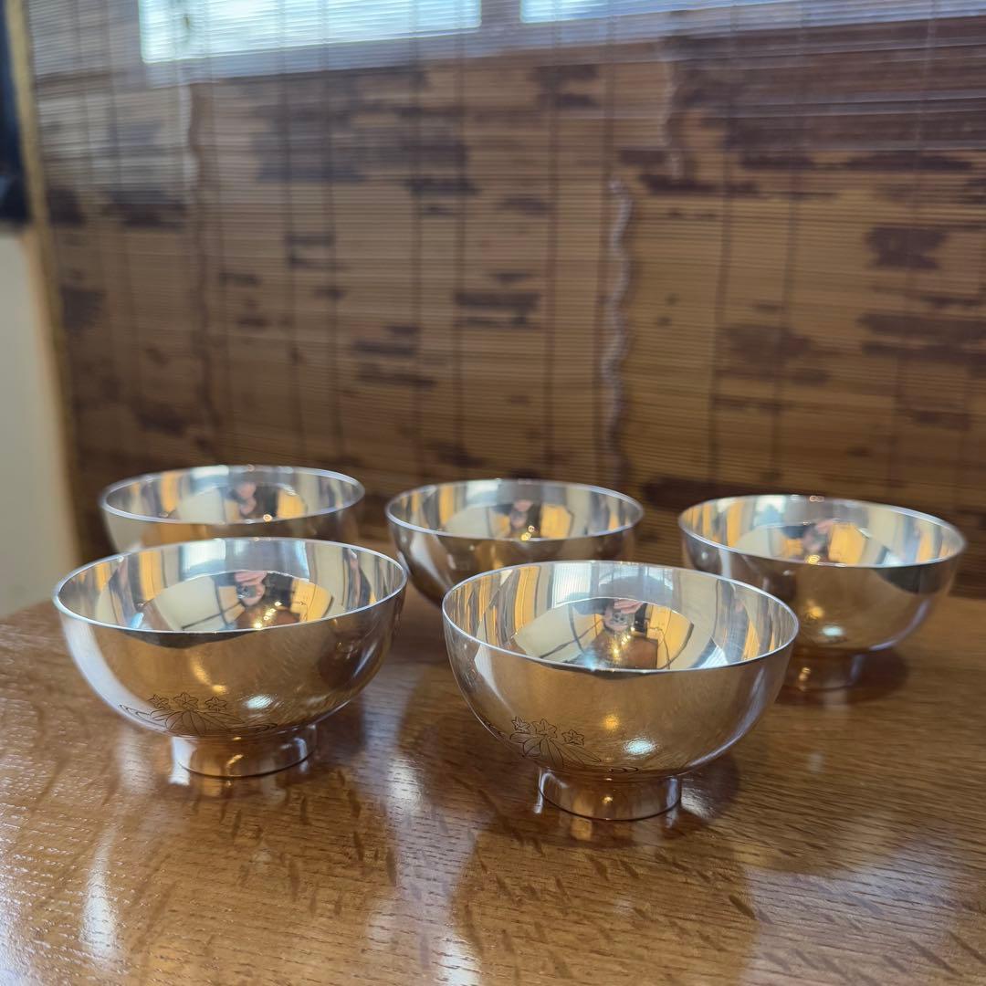 純銀刻印 杯5客