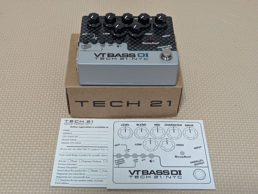 TECH 21 VT BASS DI ベースプリアンプ
