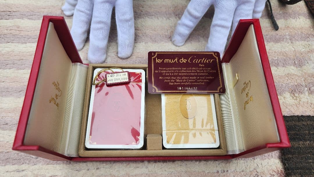 Cartier トランプセット 赤と金