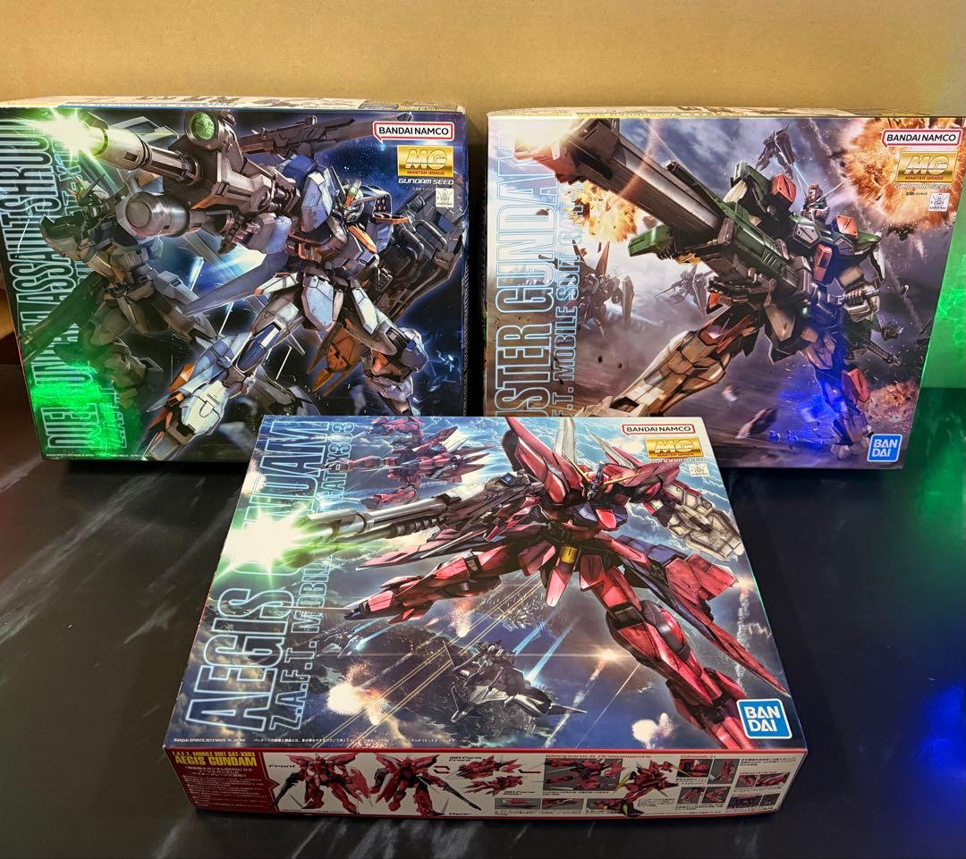 MG 1/100 イージスガンダム バスターガンダム デュエルガンダム3個セット