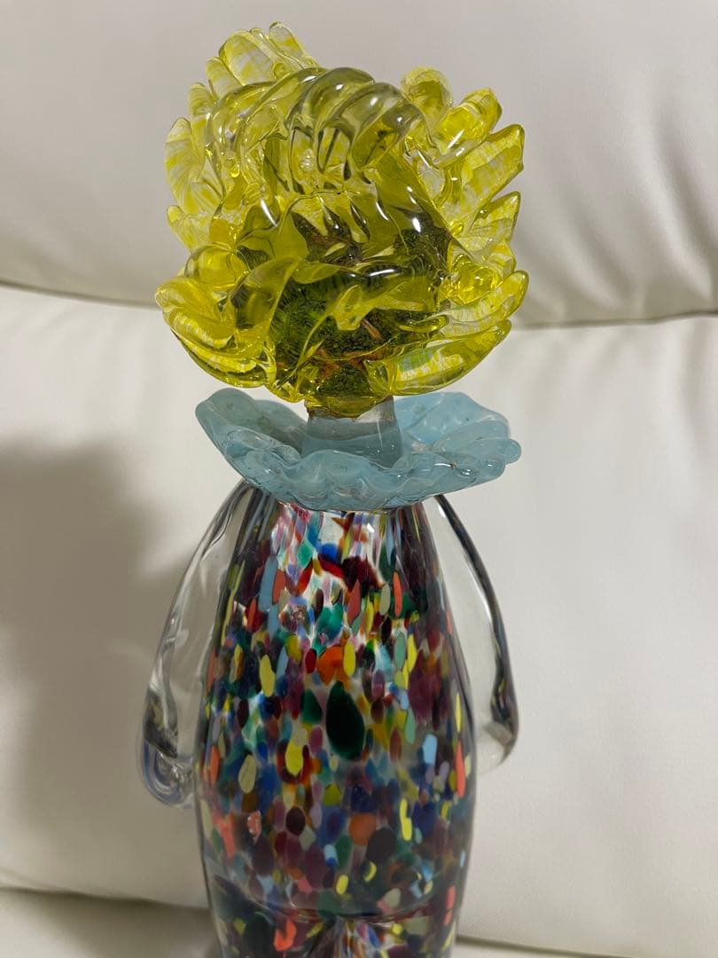 【希少】ムラーノガラス ガラス細工 イタリア製 ピエロ クラウン ヴィンテージ