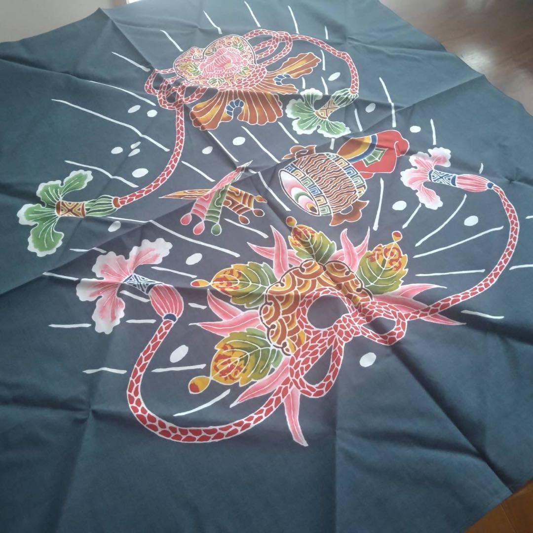 【博多安恒染元】「筒描」〜寶尽し〜博多嫁入り風呂敷