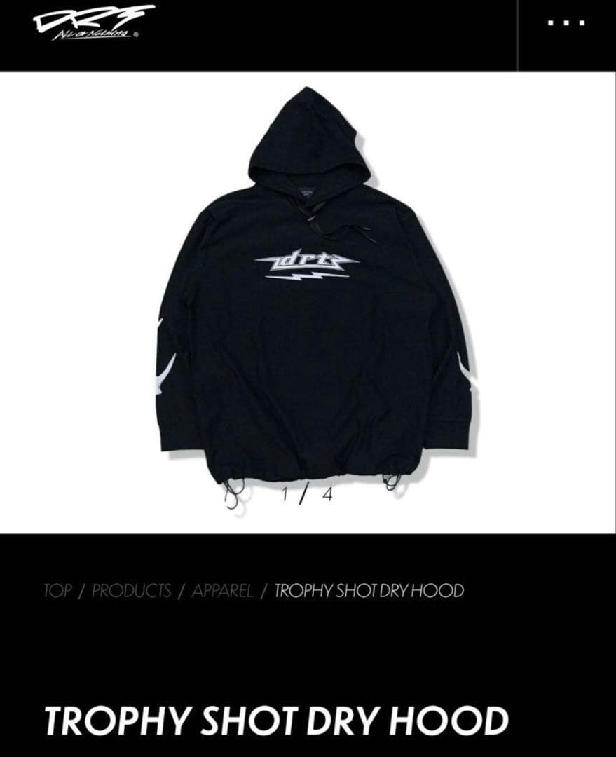 ☆新品☆DRT×エレクトリック　トロフィーショットドライフード　ブラック　L