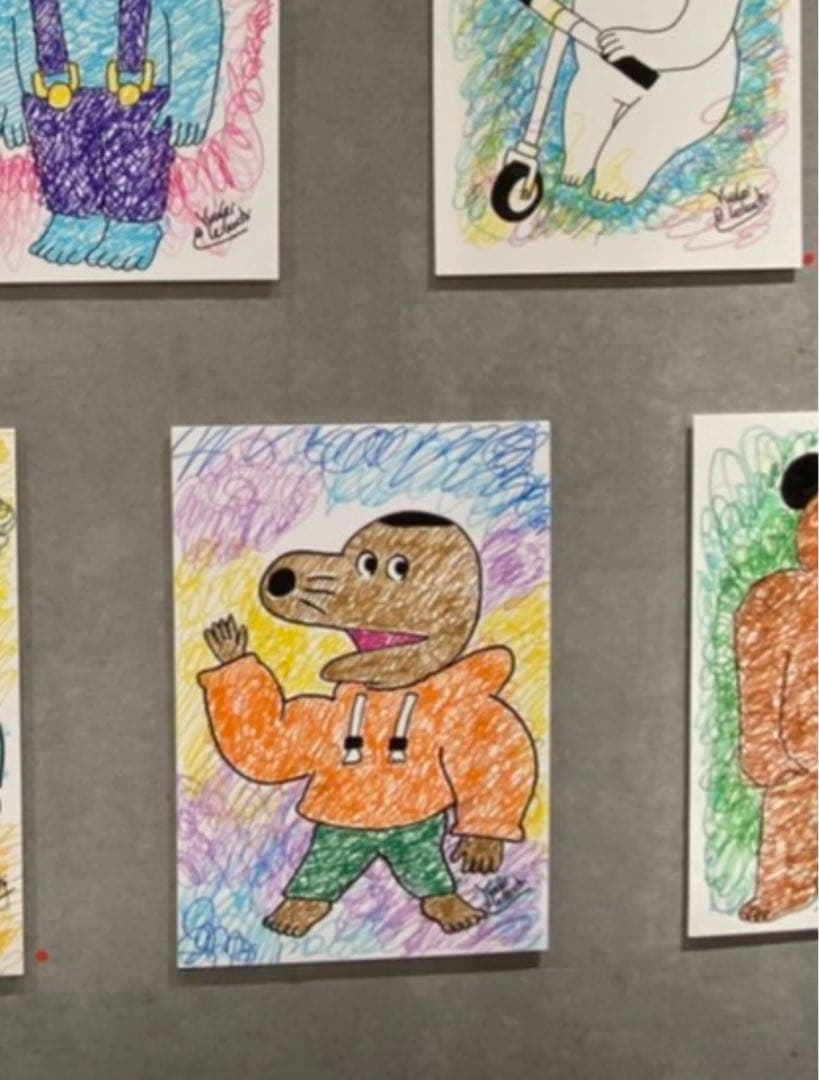 きくちゆうき 100日後に死ぬワニ作者　原画　作品　一点もの