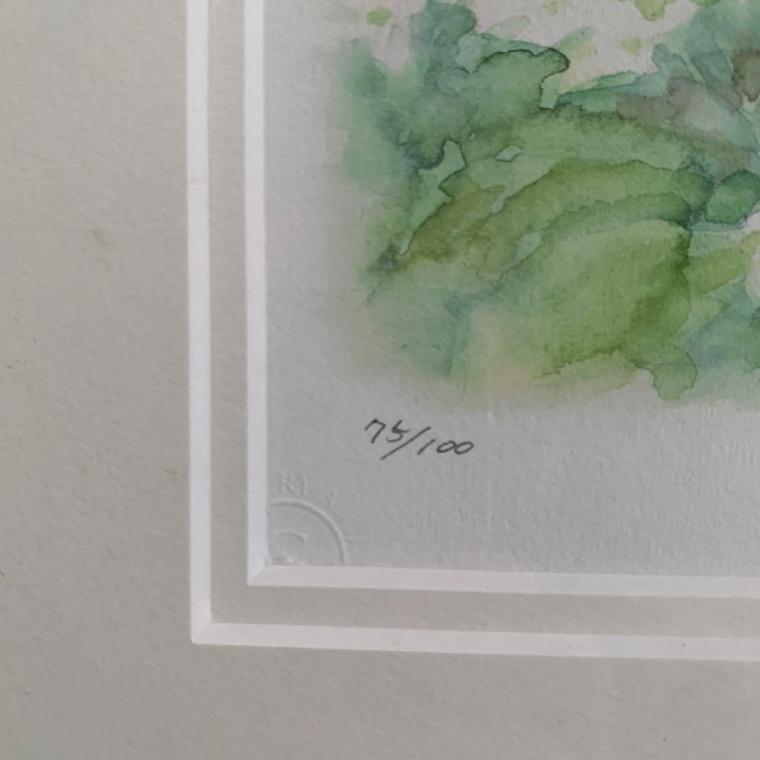 土田穣 「夏に向って」版画額装（ジクレー）