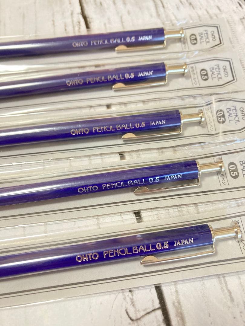 OHTO 油性ボールペン0.5 ブルー　廃盤　新品　5本セット