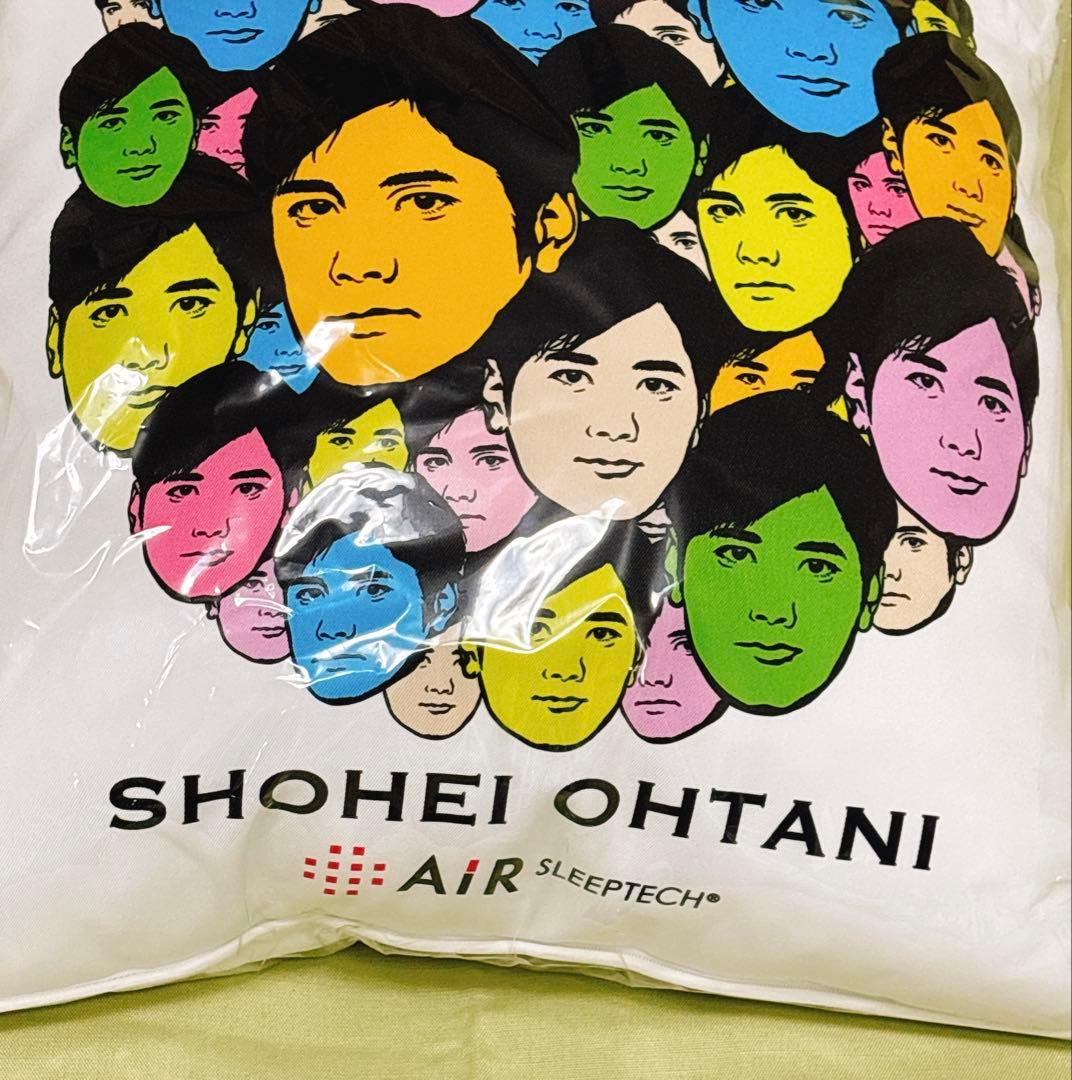 大谷翔平 選手 西川 リビング 顔だらけクッション 新品 未使用