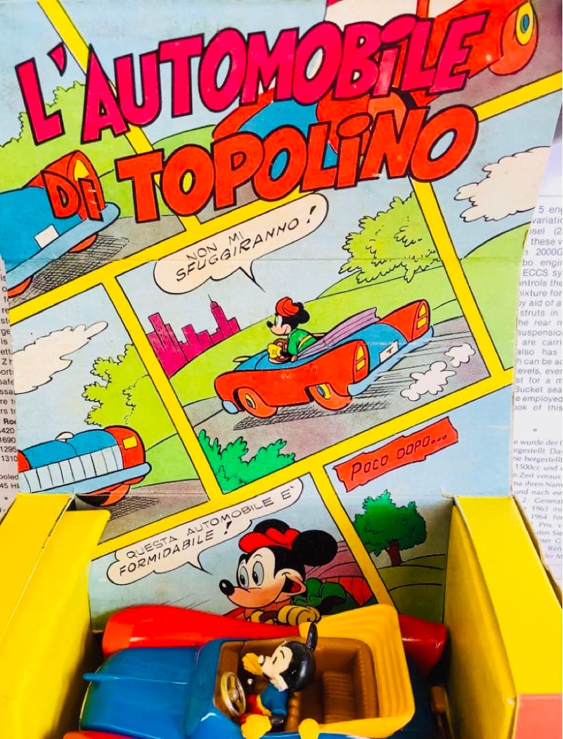 ミニカー　ポリトイズ　ミッキーマウス ミニカー Art. 602 ディズニー