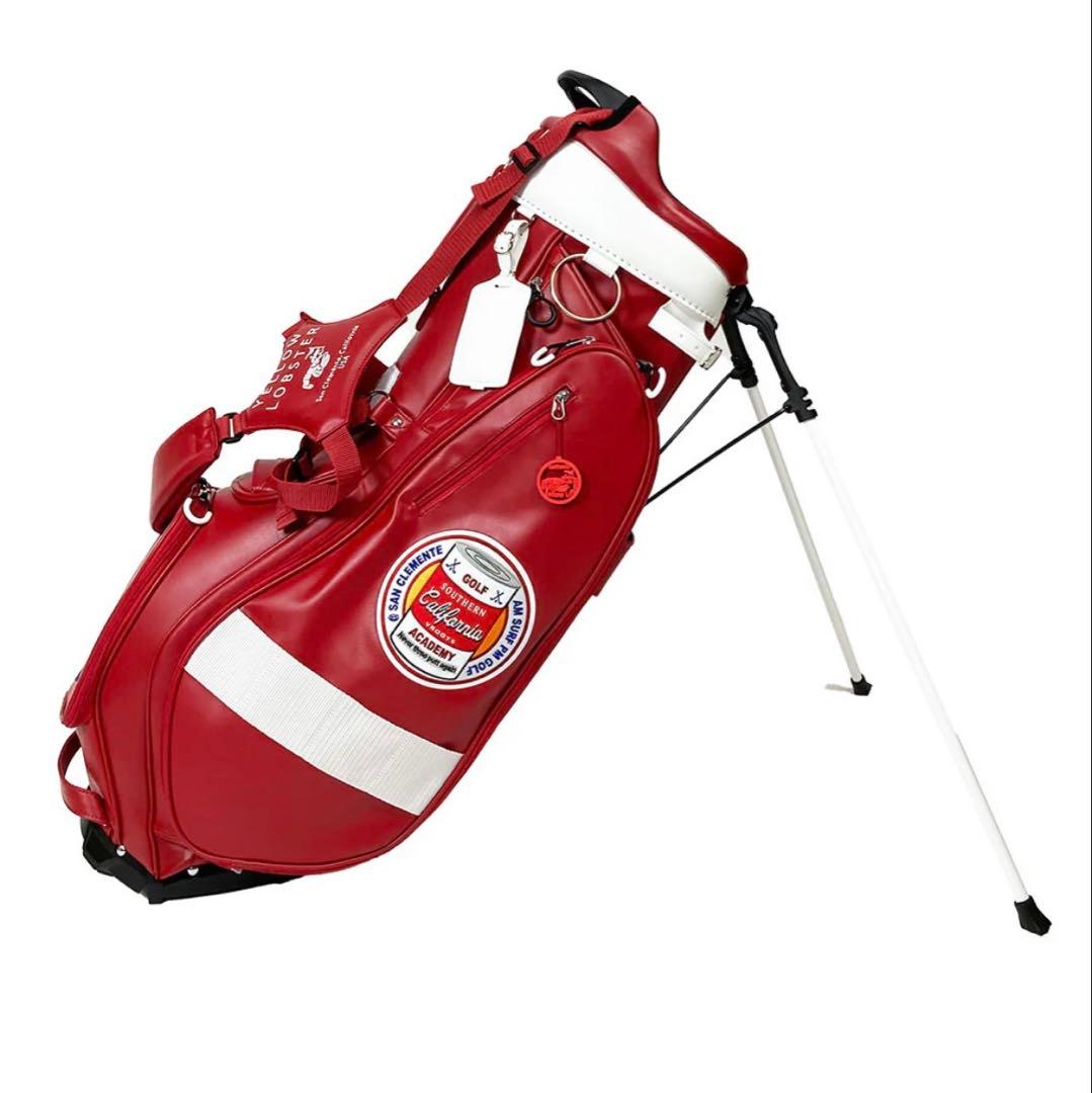 Yellow Lobster 赤 スタンド式キャディバッグ　イエローロブスター