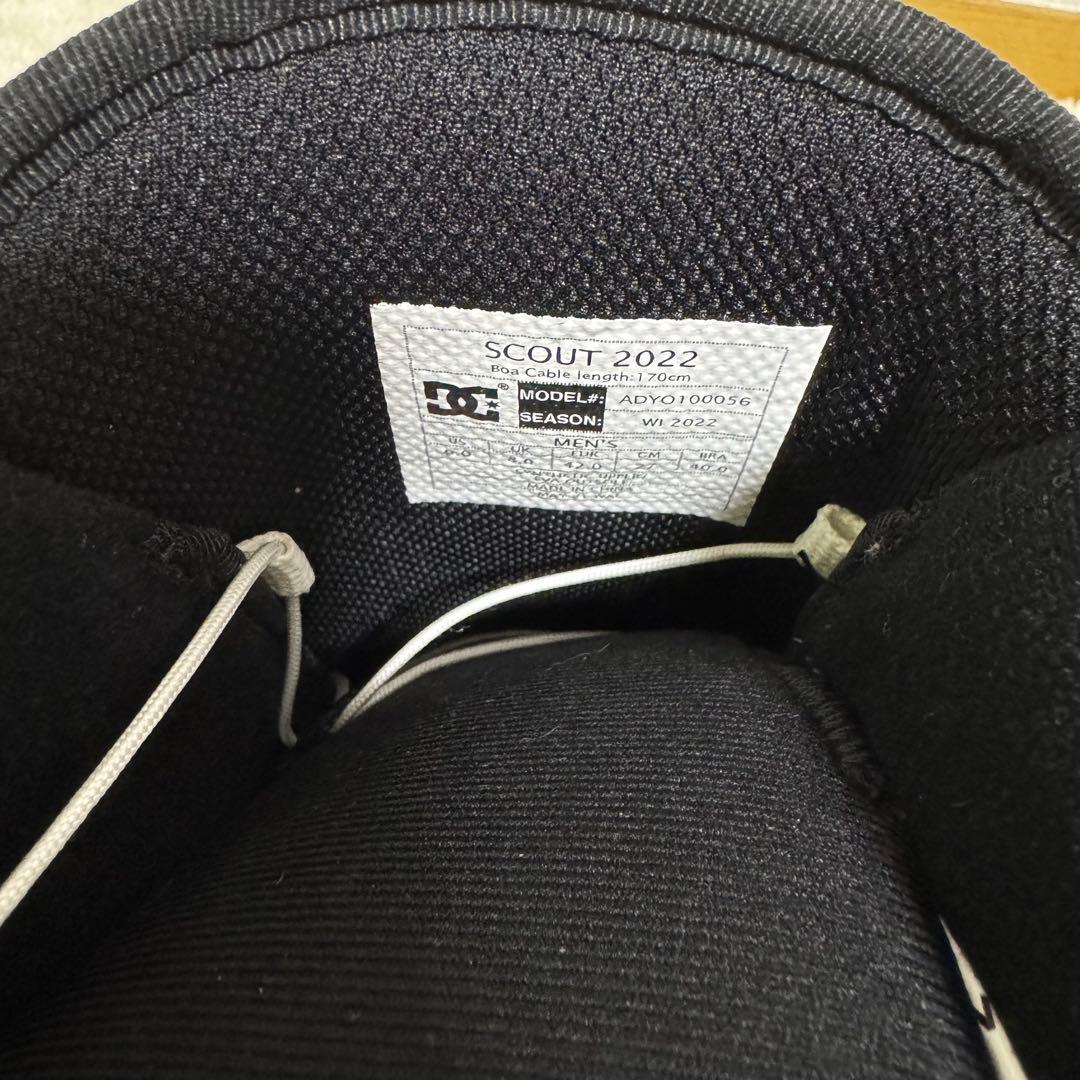 【極美品】DC SCOUT 27cm スノーボードブーツ ブラック/レッド