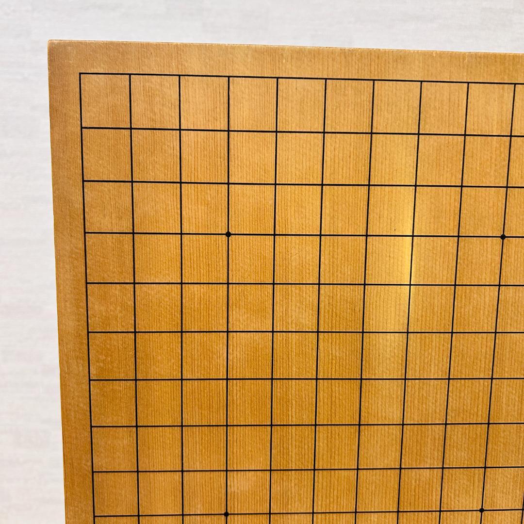 【昭和55年製】脚付碁盤 天地柾 柾目 囲碁 ヘソ有り 19路盤
