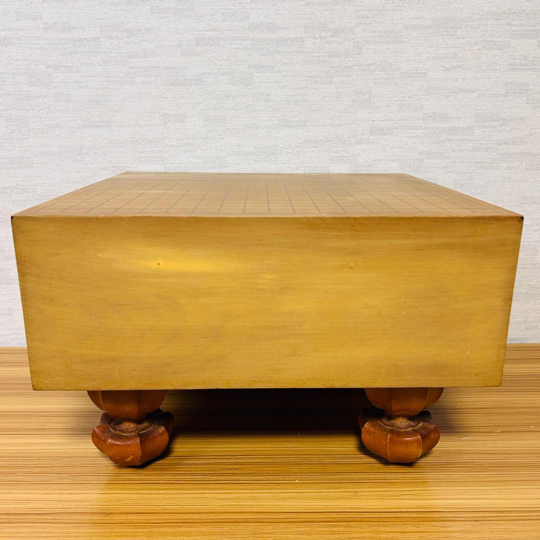 【昭和55年製】脚付碁盤 天地柾 柾目 囲碁 ヘソ有り 19路盤