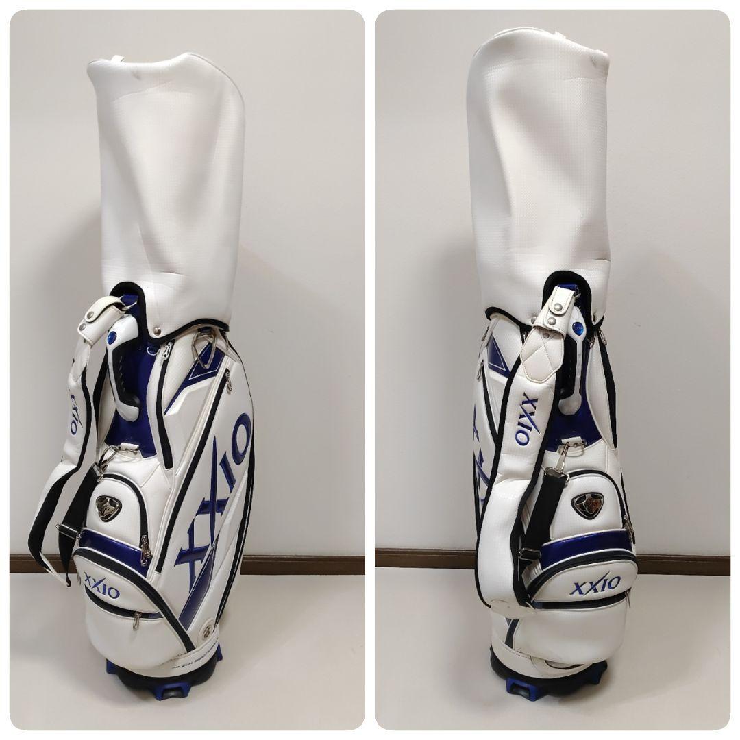 ゼクシオ XXIO キャディバッグ ホワイト ブルー　送料無料
