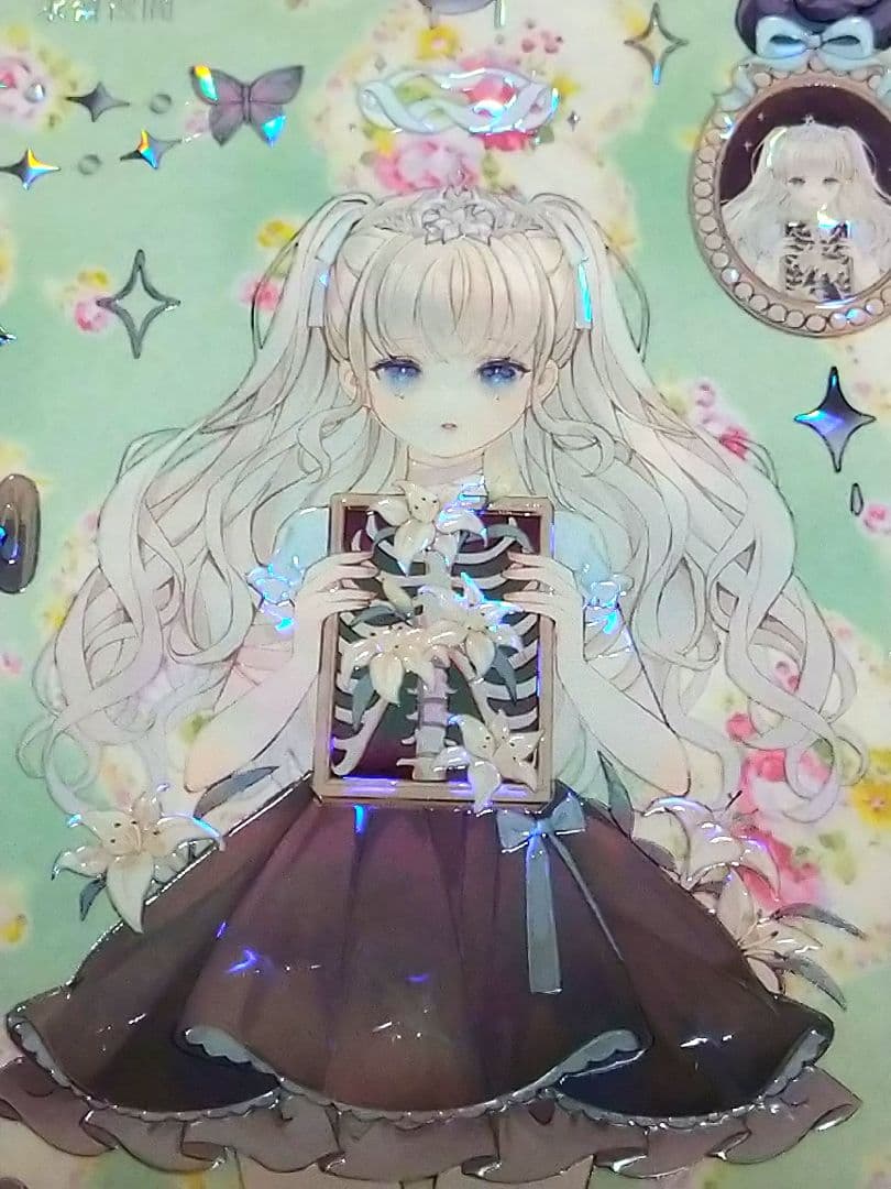 ✩再販✩J819＃镜幻序曲(贝壳光)刺猬家切り売り海外人物マステ女の子