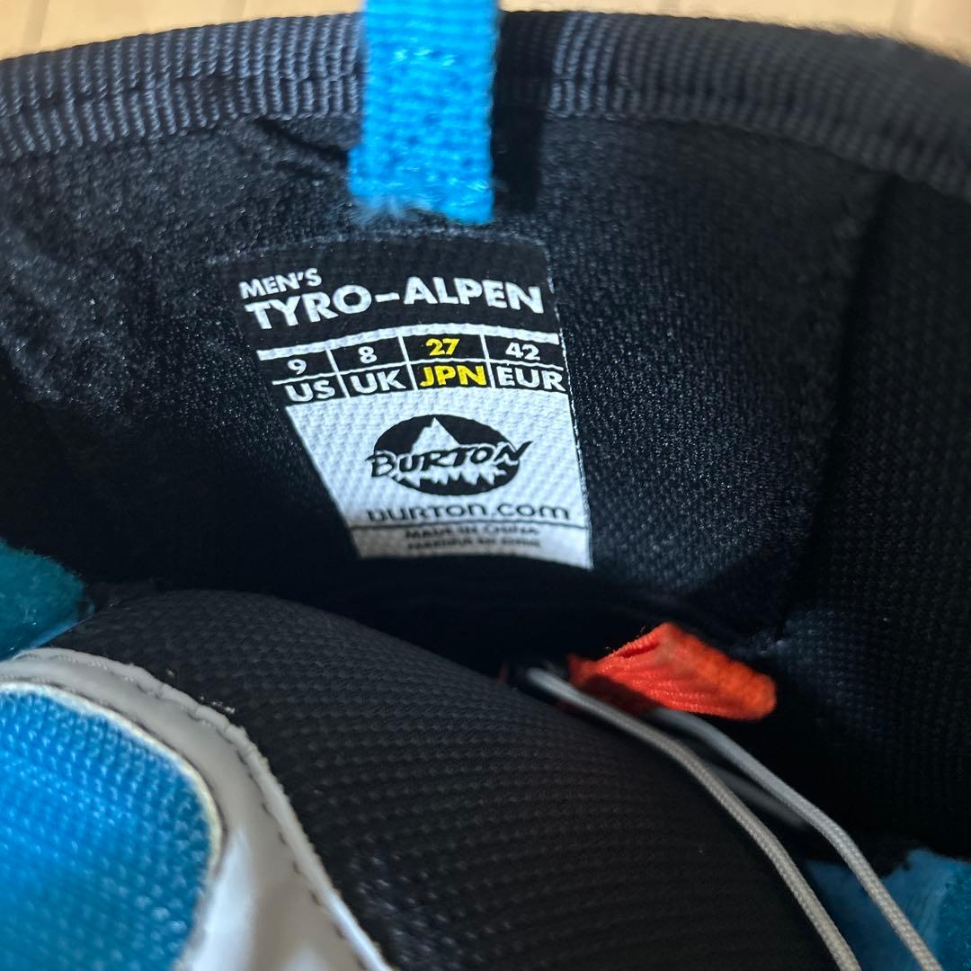 やまち　バートン　スノーボードブーツ ブラック/ブルー