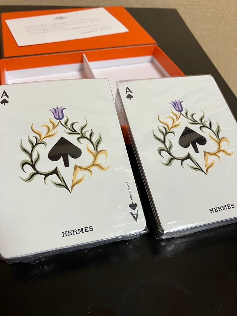 HERMES トランプセット 赤と青