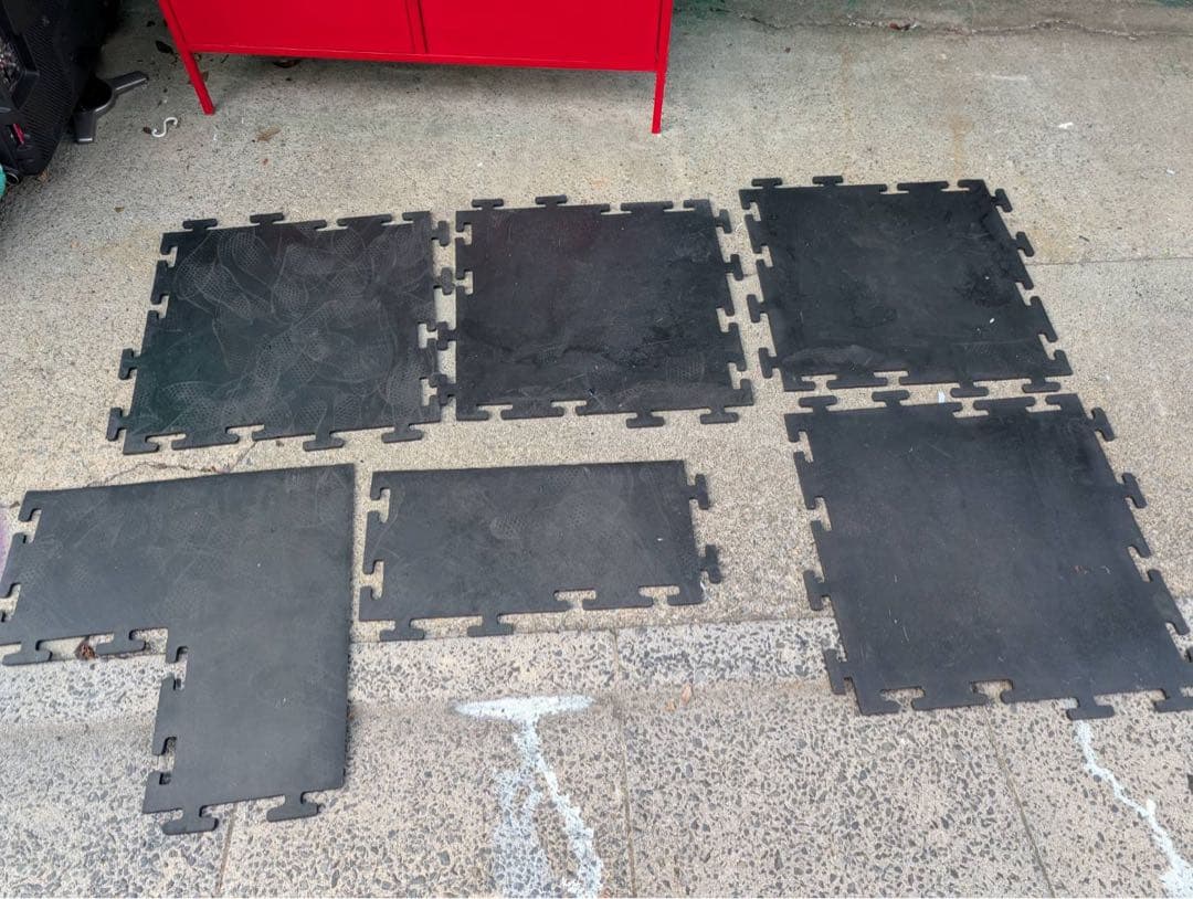 【リユース品】IVANKO イヴァンコ　ラバーマット　インターロック式マット