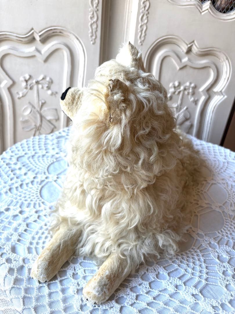 ♡パジャマドッグ　LOULOU フランスアンティーク　コンパニオンドッグ　布花付