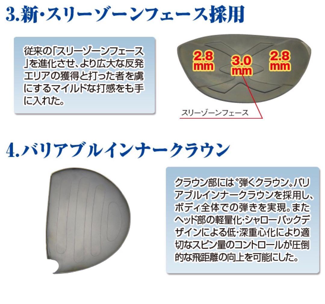 日本一404Yで Qi4D より飛ぶ ワークスゴルフ マキシマックス マミヤ仕様